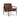 Puckman Accent Chair - Brown/Silver Finish