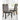 Hyndell Dining Chair - Gray/Dark Brown