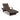 Kantana Chaise Lounge (set of 2) - Brown