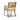 Vallerie Outdoor Chairs with Table Set (Set of 3) - Brown