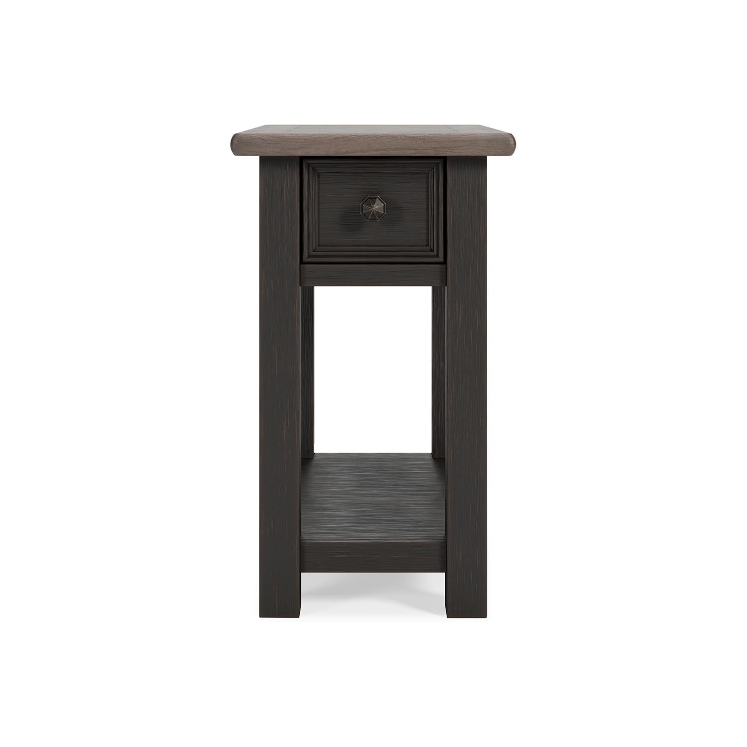 Tyler Creek Rectangular Chairside End Table - Two-tone