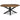 Haileeton Oval Coffee Table - Brown/Black