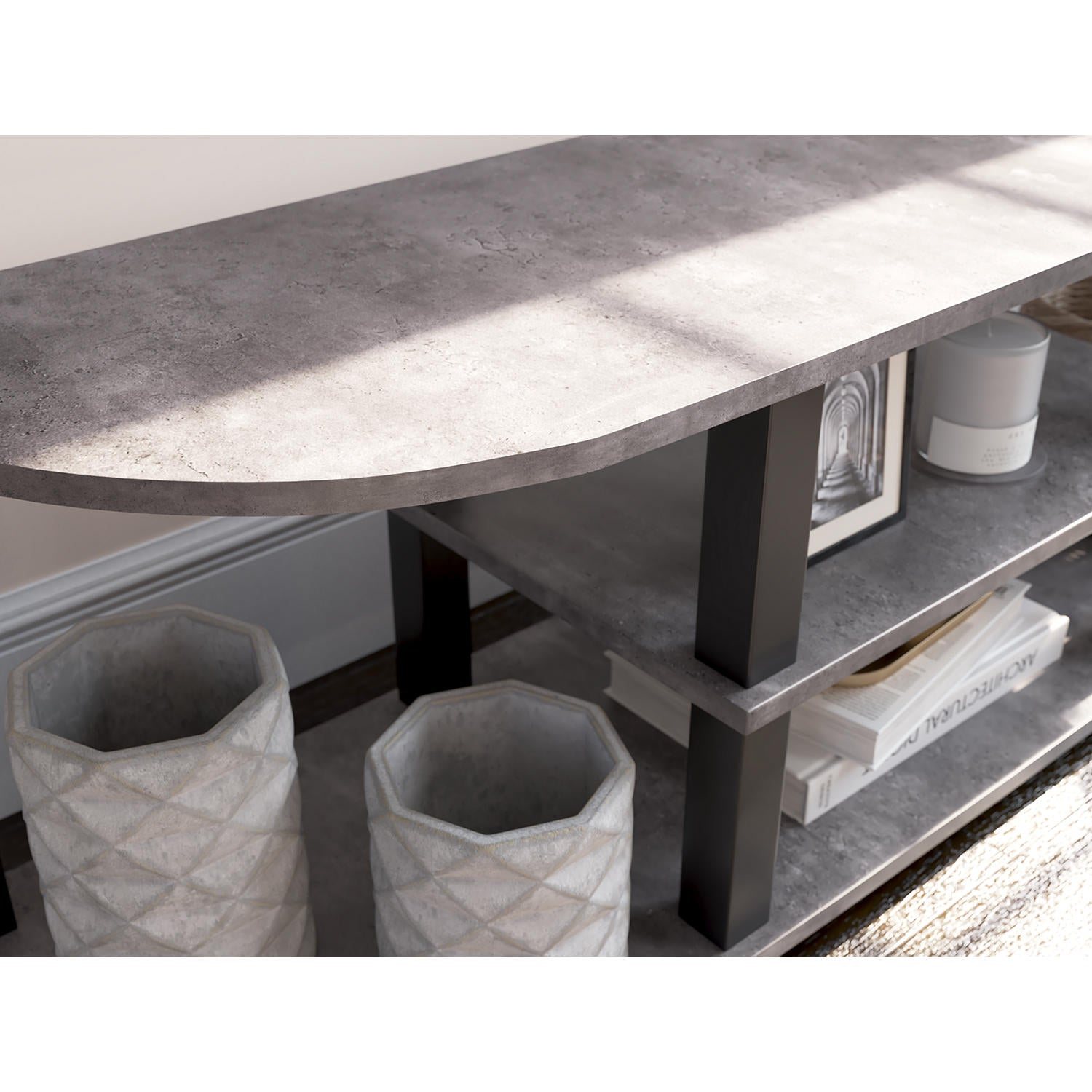 Jastyne TV Stand - Two-tone